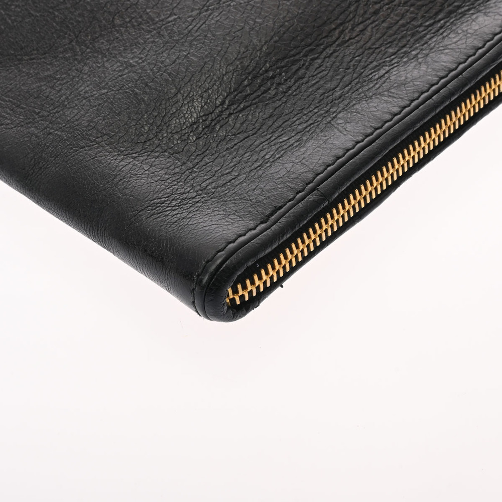BALENCIAGA Calfskin Clutch Bag Black - Picture 5 of 11